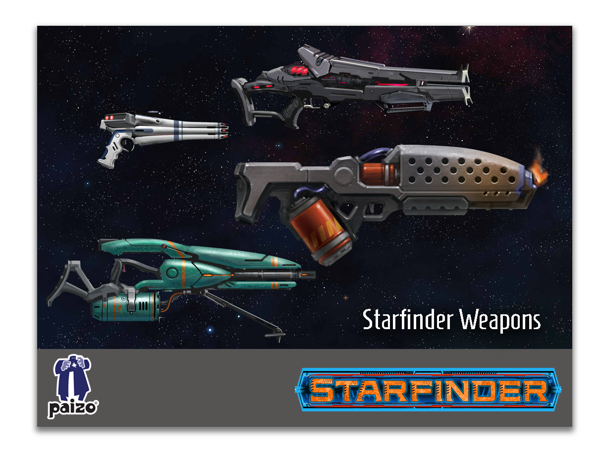 Starfinder Handheld Weapons