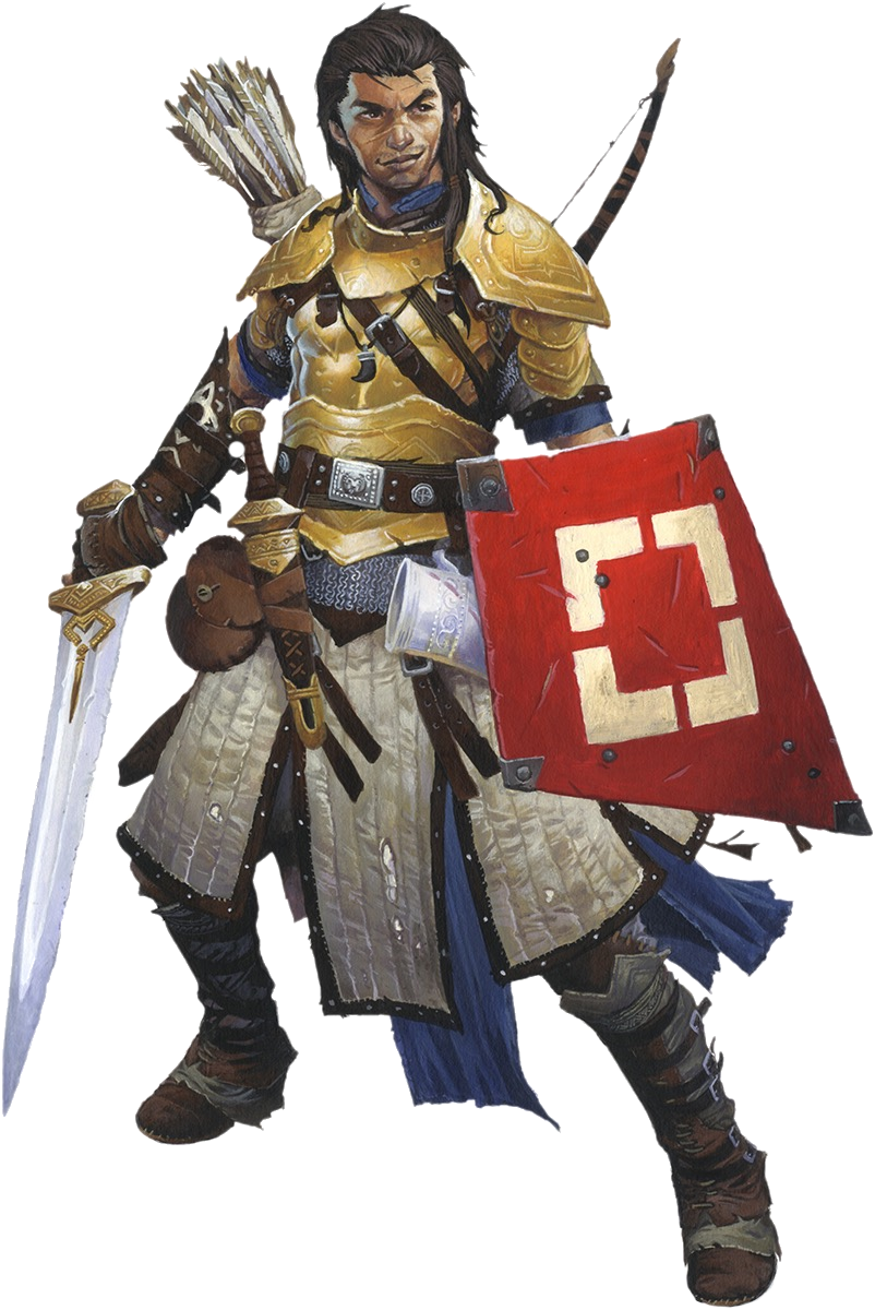 Valeros, iconic Pathfinder fighter