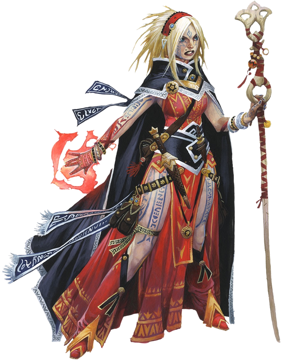 Seoni, iconic Pathfinder sorcerer
